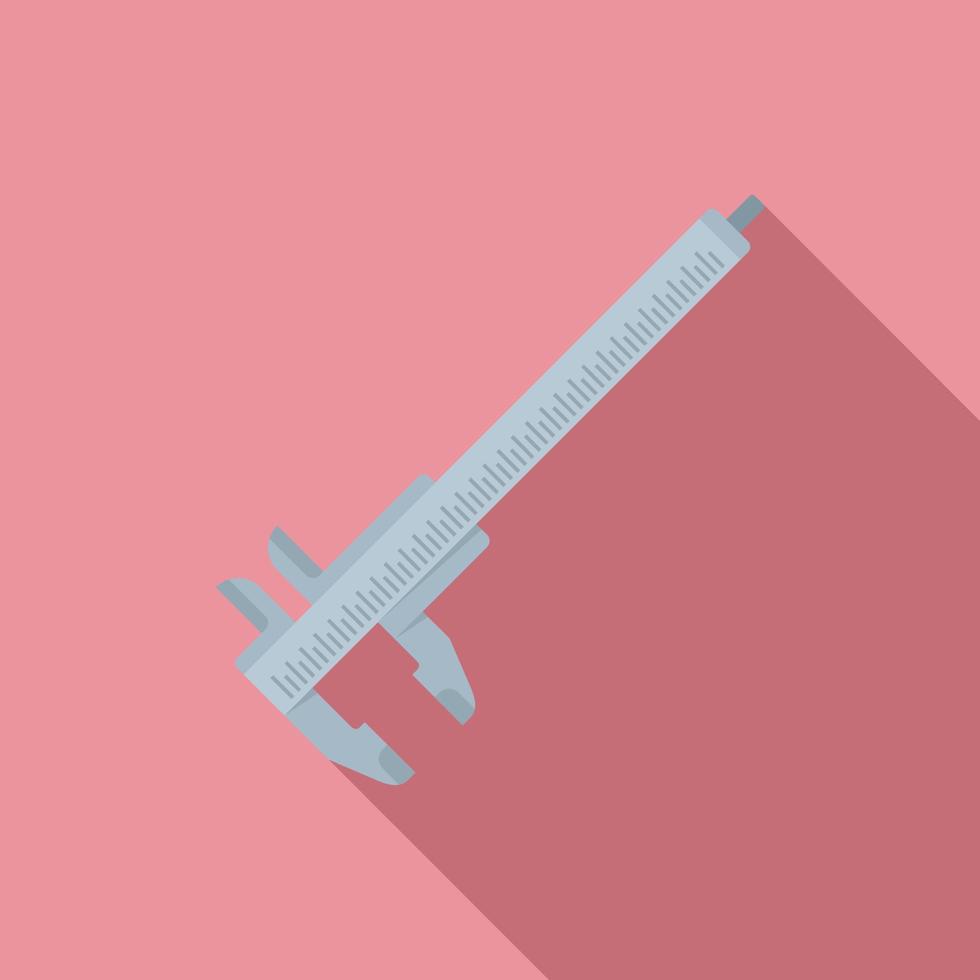 Micrometer icon flat vector. Dial caliper 15110944 Vector Art at Vecteezy