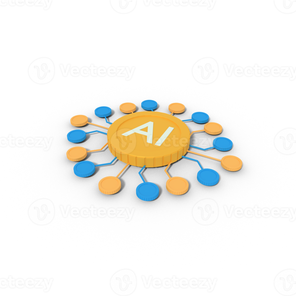 3D-Darstellung von ai-Netzwerk png