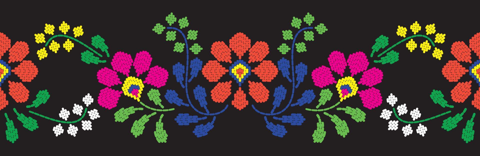 Motif ethnic handmade border beautiful art. Ethnic leaf floral background  art. folk embroidery, Mexican, Peruvian, Indian, Asia, Moroccan, Turkey,  and Uzbek style. Aztec geometric art ornament print. 15111183 Vector Art at  Vecteezy