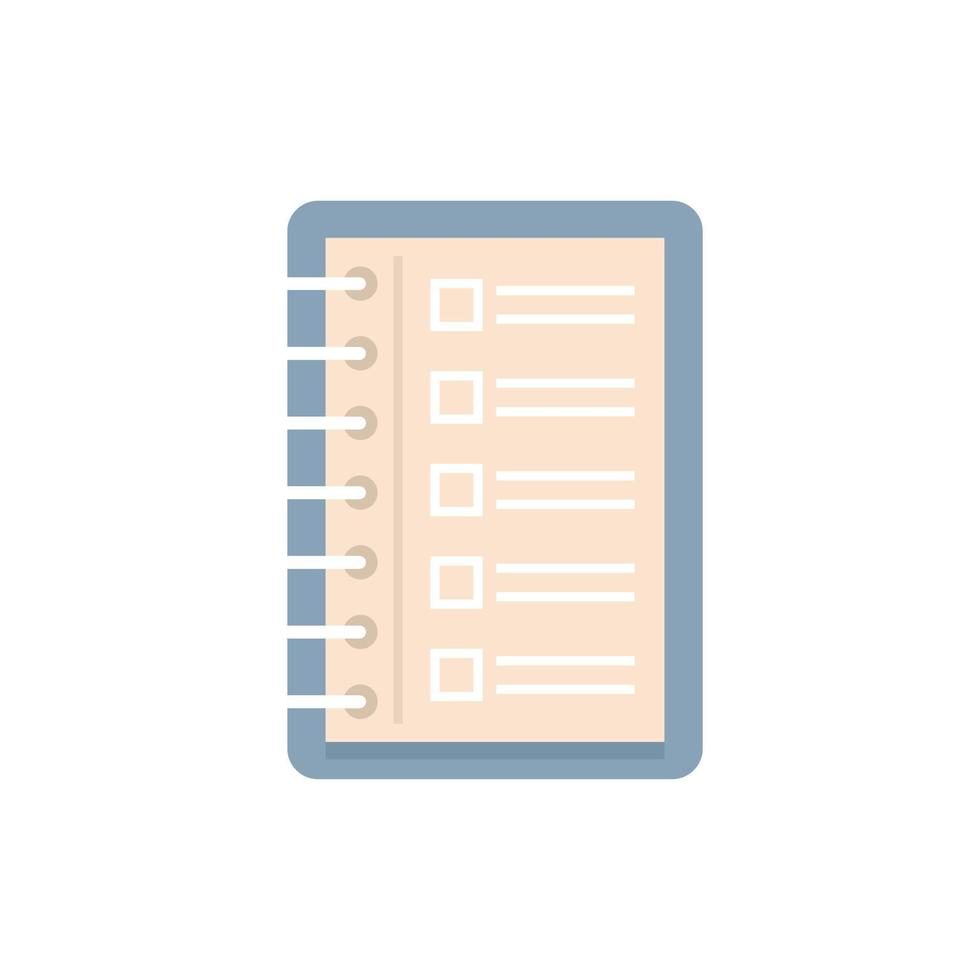 To-do list sheet icon flat isolated vector