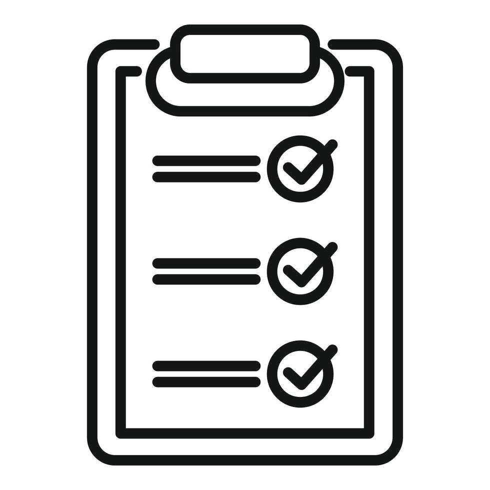 Standard policy icon outline vector. Quality compliance vector