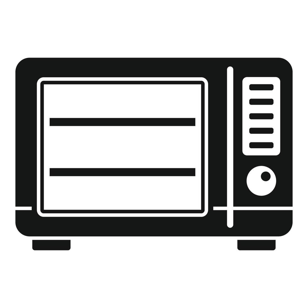 Old microwave icon simple vector. Electric convection oven vector