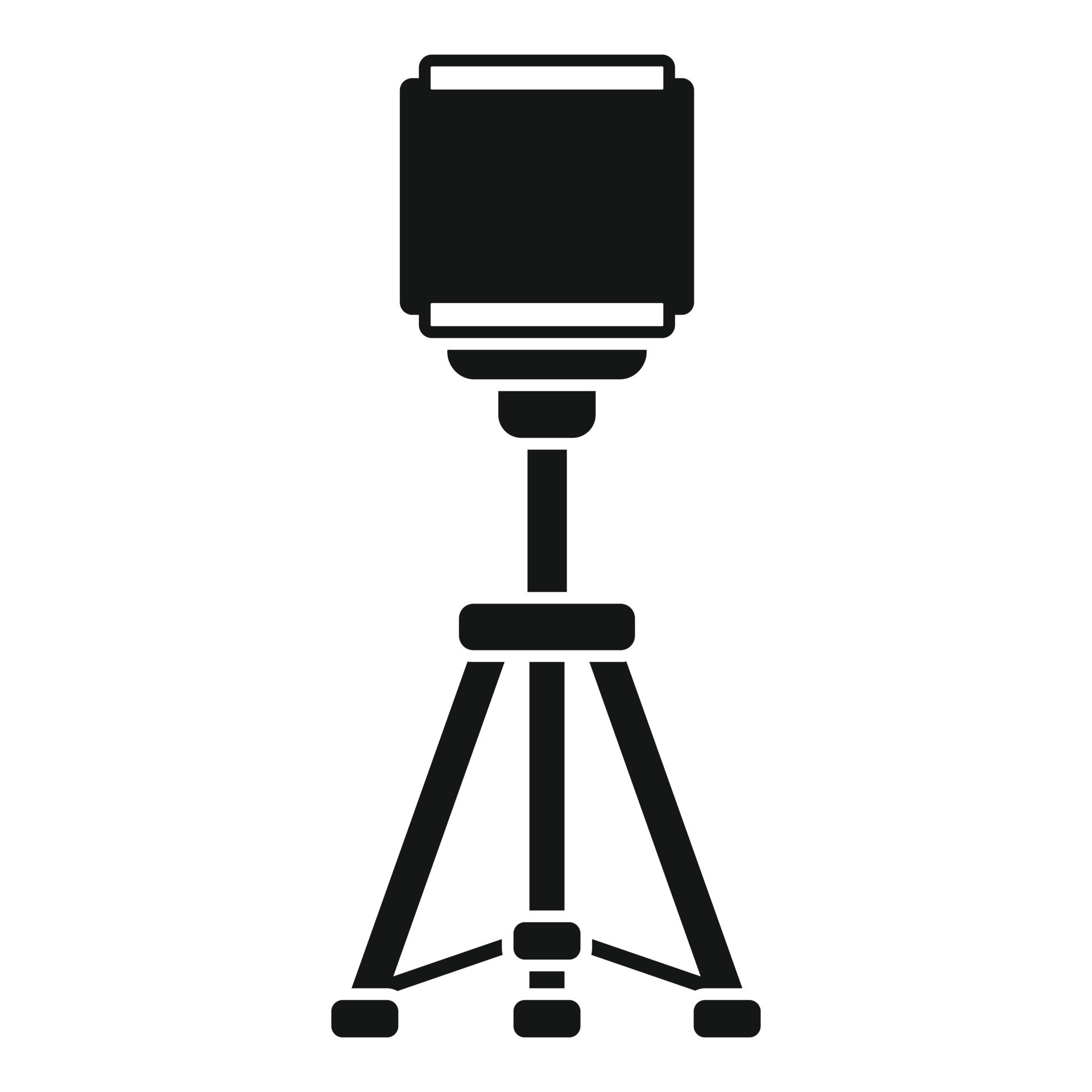 Smartphone tripod icon simple vector. Mobile camera stand 15111312