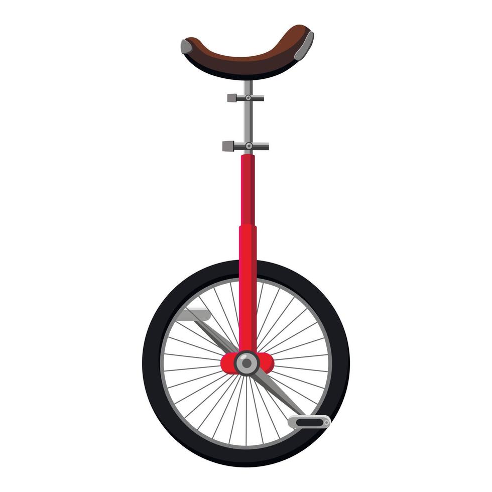 Monocycle icon, cartoon style vector