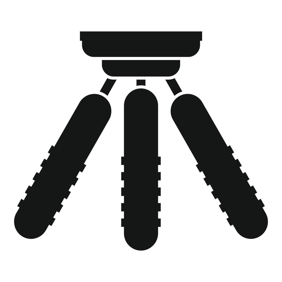 Small tripod icon simple vector. Camera mobile stand vector