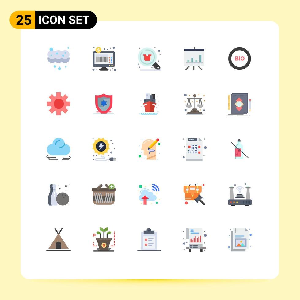 25 Universal Flat Colors Set for Web and Mobile Applications ecology presentation buy board shopping Editable Vector Design Elements