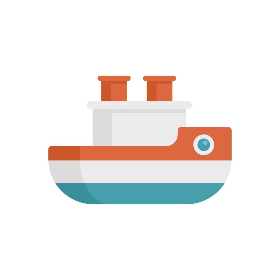 Ship bath toy icon flat isolated vector