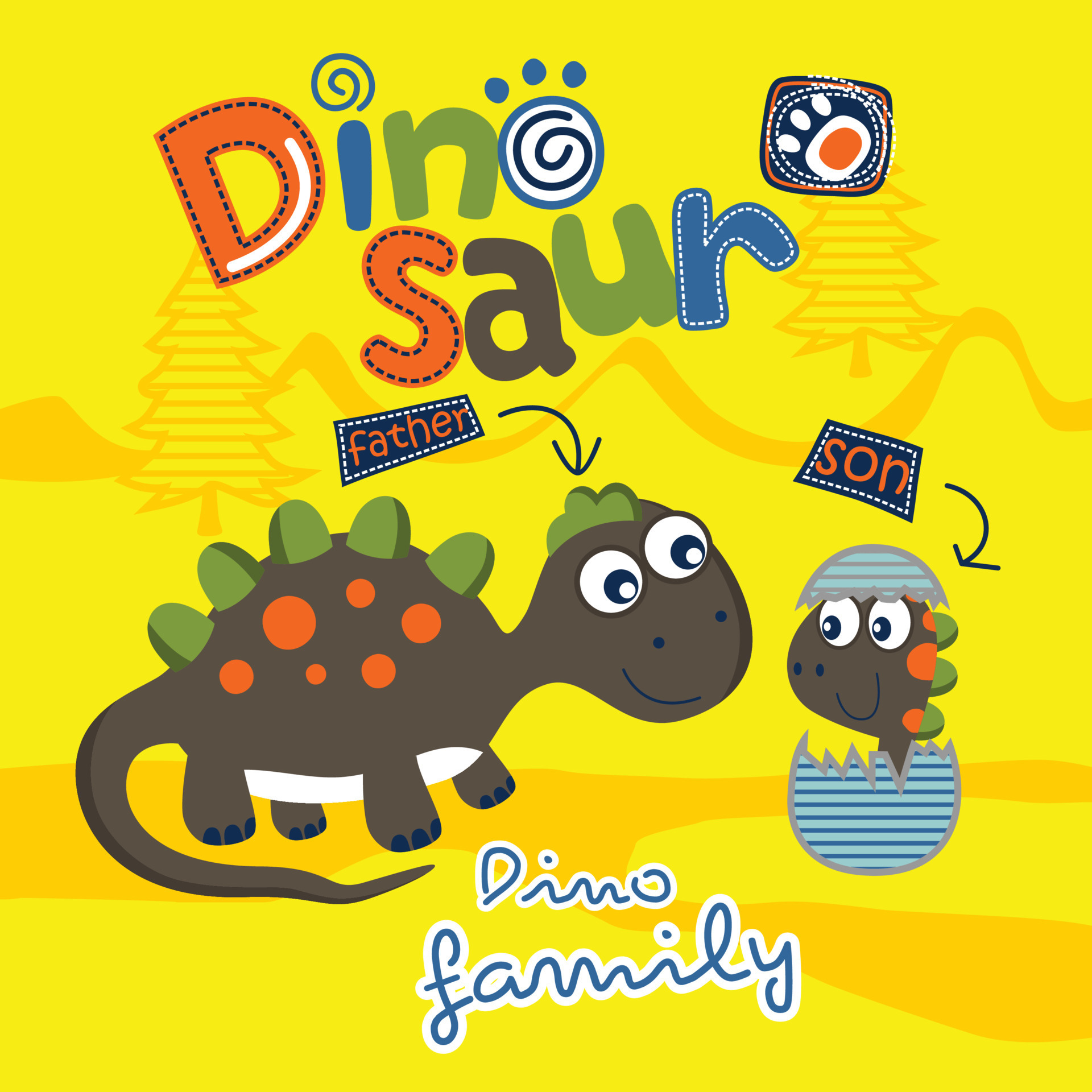 dinosaur family funny animal cartoon,vector illustration 15111550 Vector Art at Vecteezy dinosaur family funny animal cartoon,vector illustration 15111550 Vector Art at Vecteezy