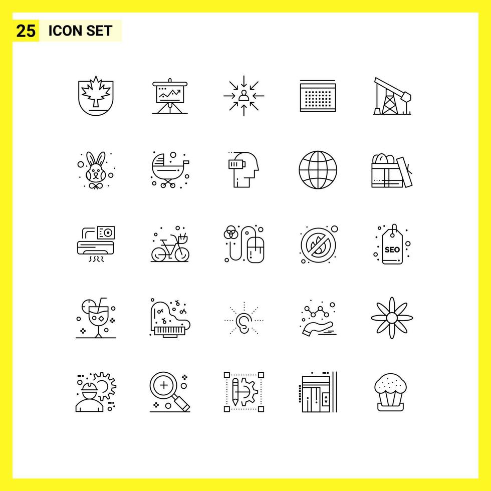 25 Thematic Vector Lines and Editable Symbols of vecation selection solution focus choice Editable Vector Design Elements