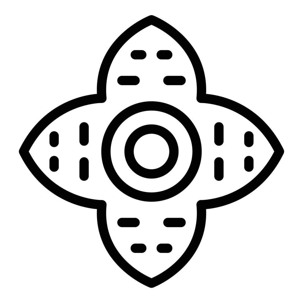 Rafflesia flower icon outline vector. Jungle floral vector