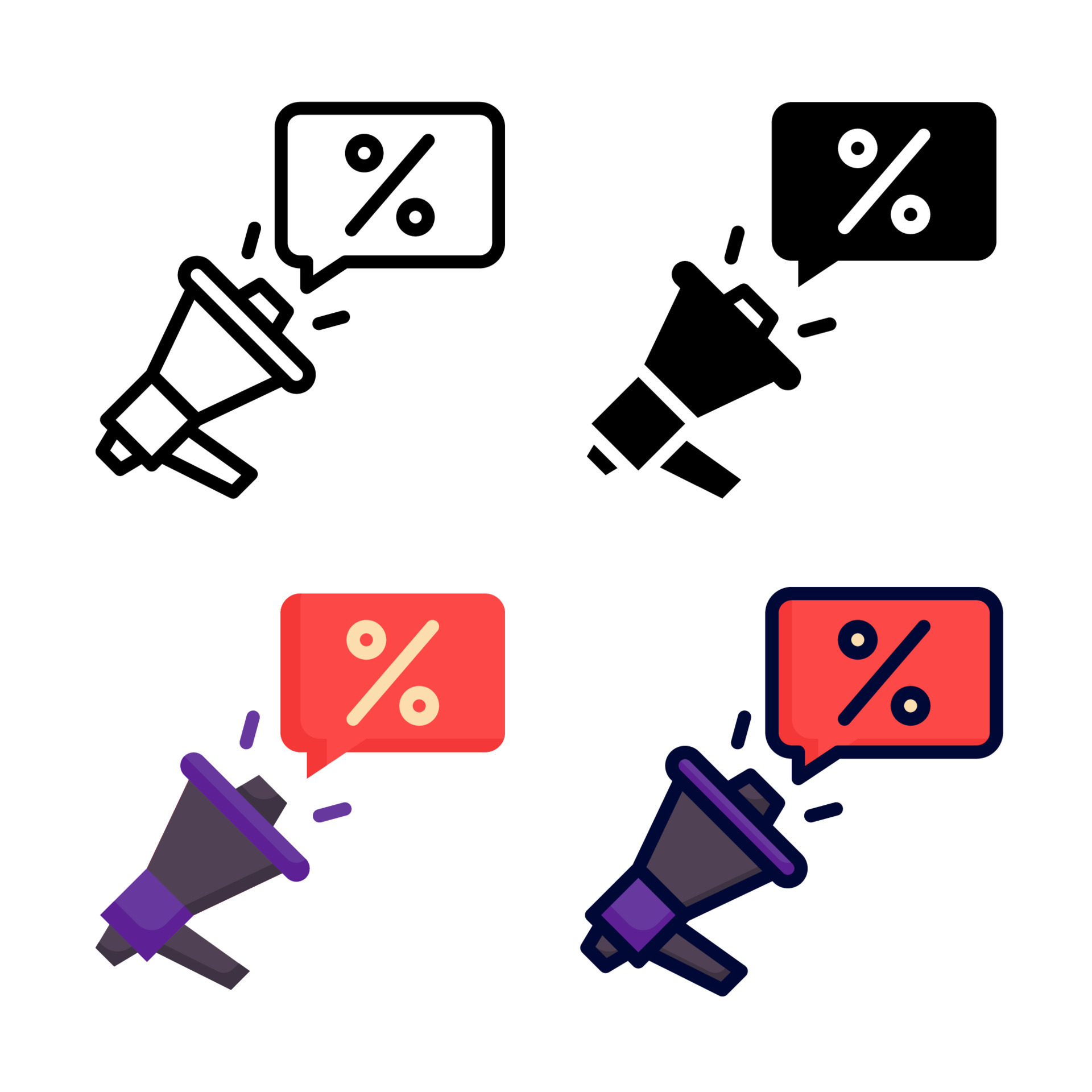 Bullhorn Promotion Icon Set Style Collection 15112218 Vector Art At Bullhorn Promotion Icon Set Style Collection 15112218 Vector Art At
