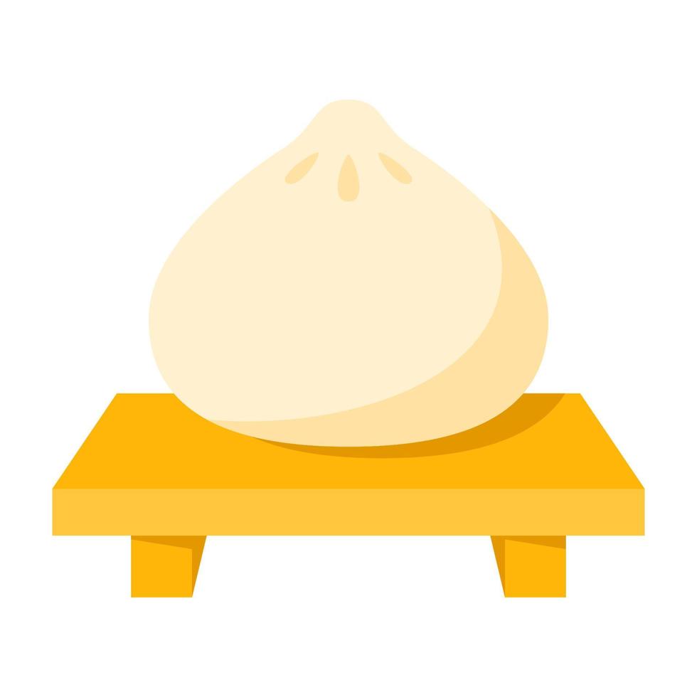 Dimsum in flat style isolated vector