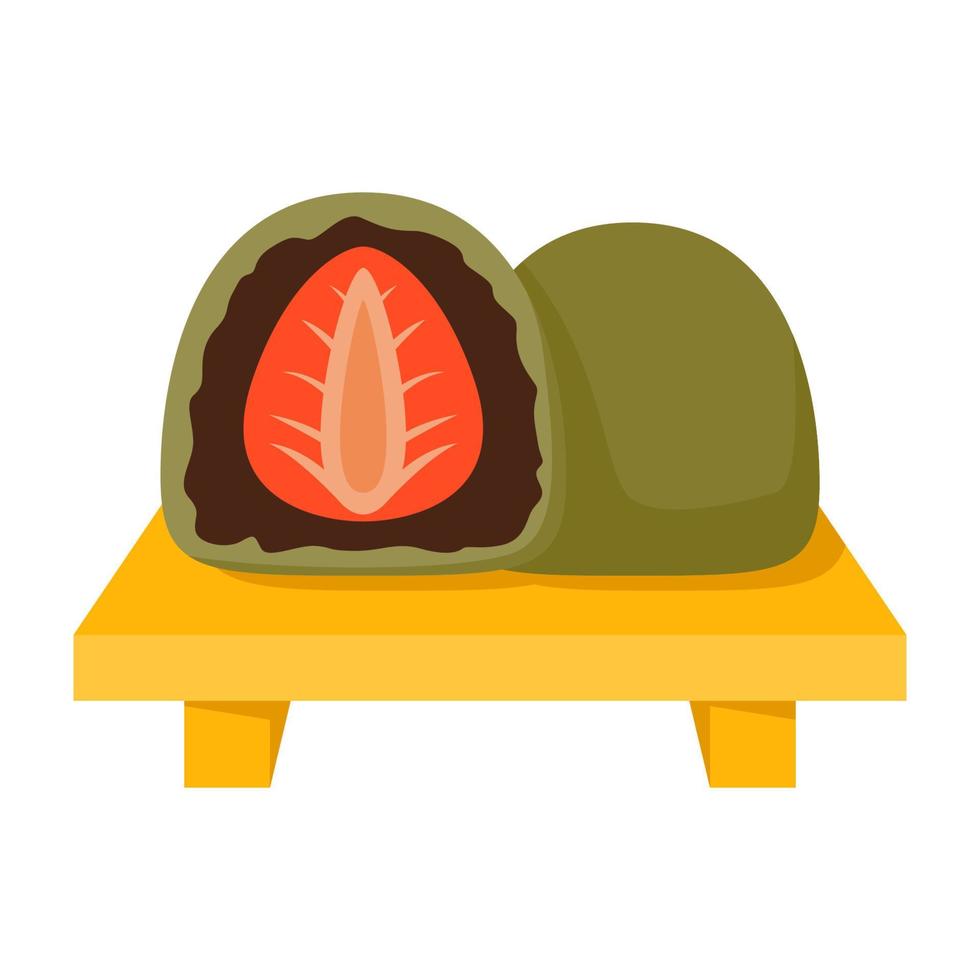 Daifuku in flat style isolated vector