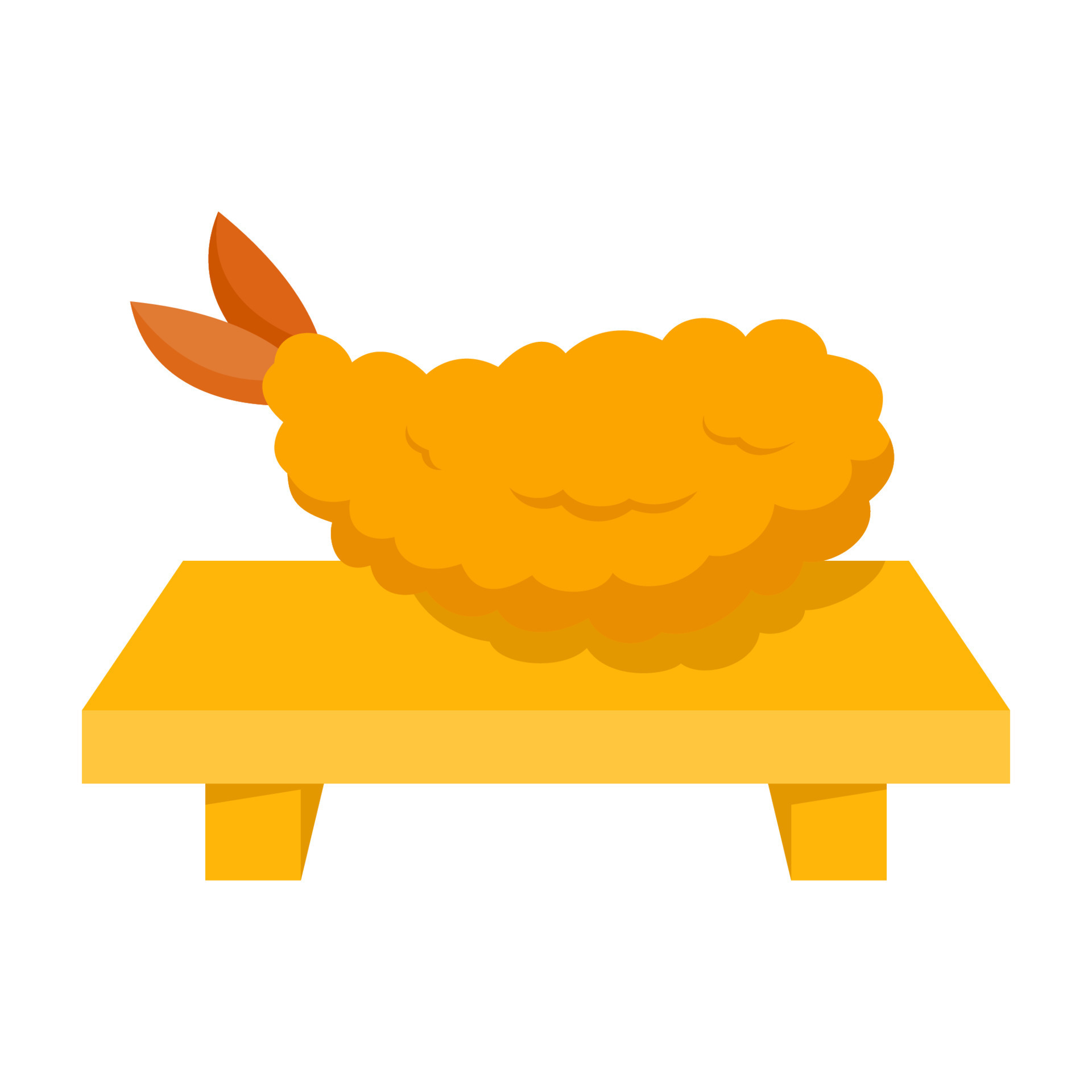Tempura in flat style isolated 15112292 Vector Art at Vecteezy