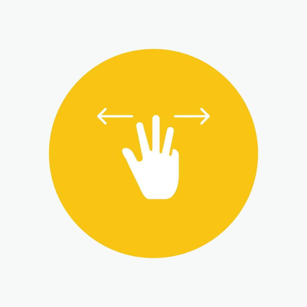 Gestures Hand Mobile Three Fingers vector