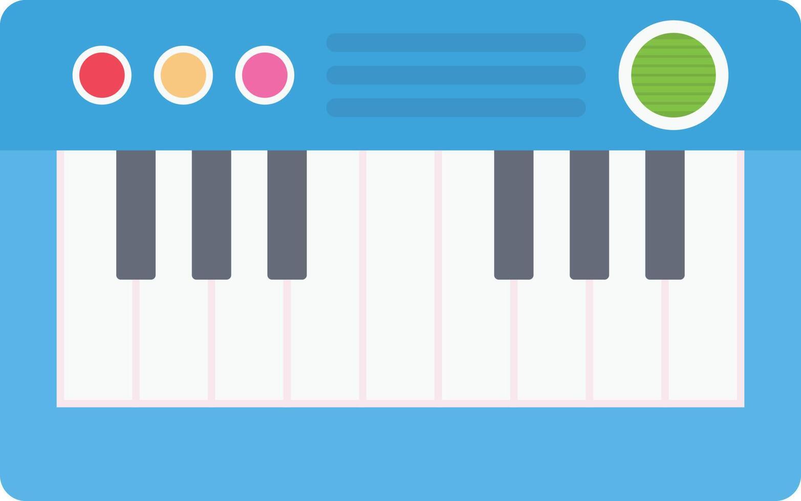 ilustración vectorial de piano en un fondo. símbolos de calidad premium. iconos vectoriales para concepto y diseño gráfico. vector