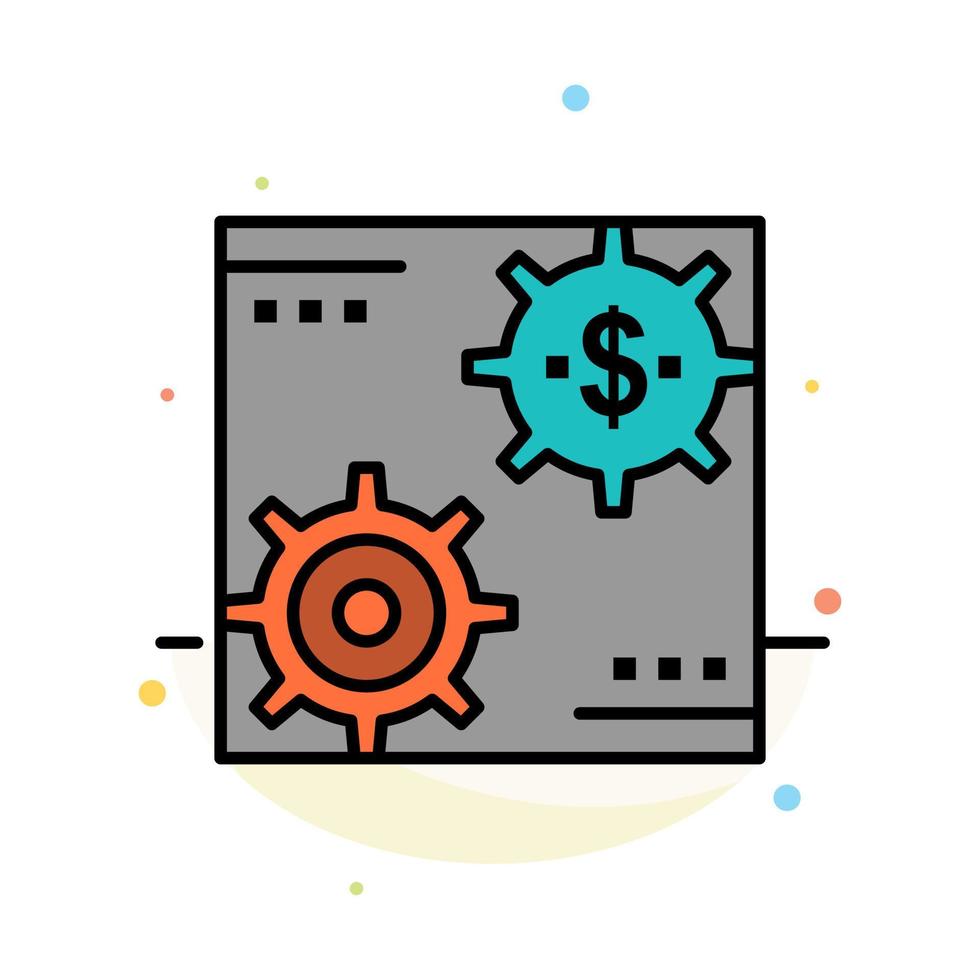 Revenue Capital Earnings Make Making Money Profit Abstract Flat Color Icon Template vector