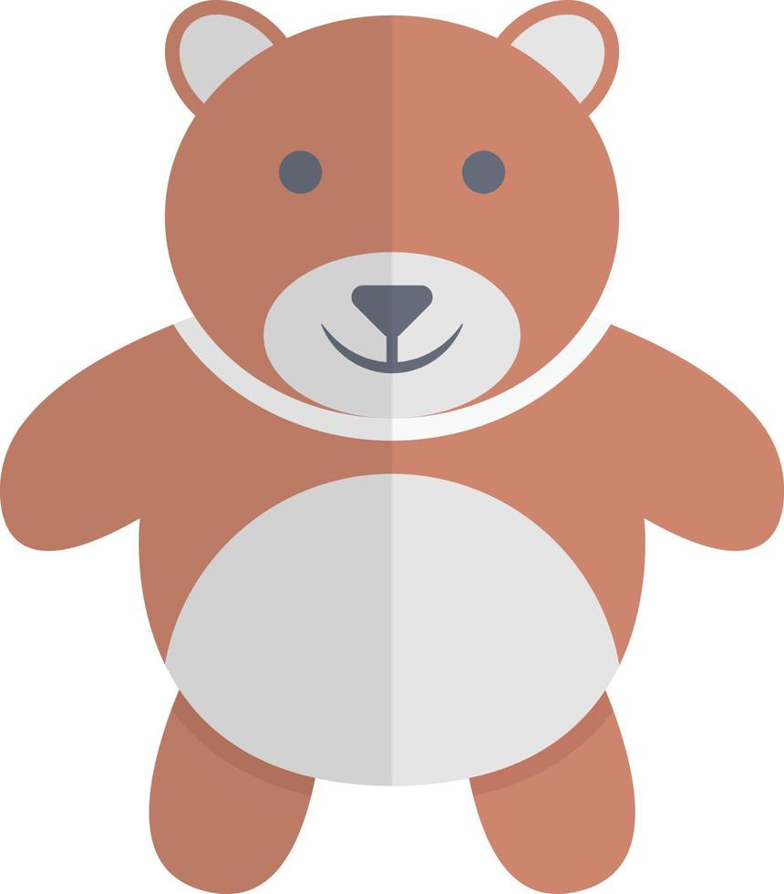 ilustración de vector de oso de peluche en un fondo. símbolos de calidad premium. iconos vectoriales para concepto y diseño gráfico.