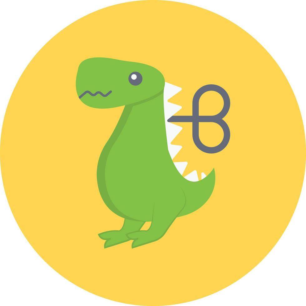Ilustración de vector de dinosaurio para niños en un fondo. Símbolos de calidad premium. Iconos vectoriales para concepto y diseño gráfico.