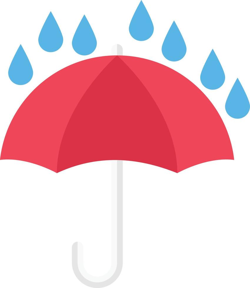 ilustración vectorial de protección contra la lluvia en un fondo. símbolos de calidad premium. iconos vectoriales para concepto y diseño gráfico. vector