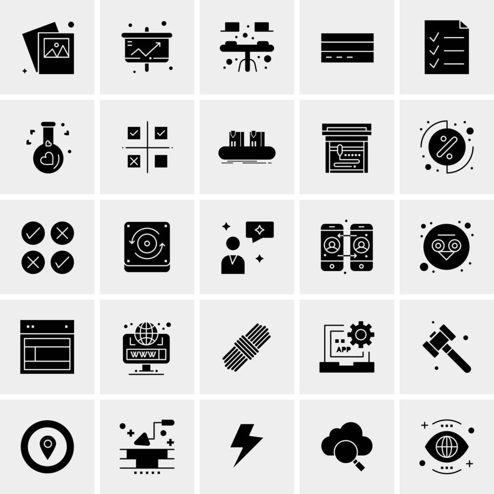 25 Universal Business Icons Vector Creative Icon Illustration to use in web and Mobile Related project