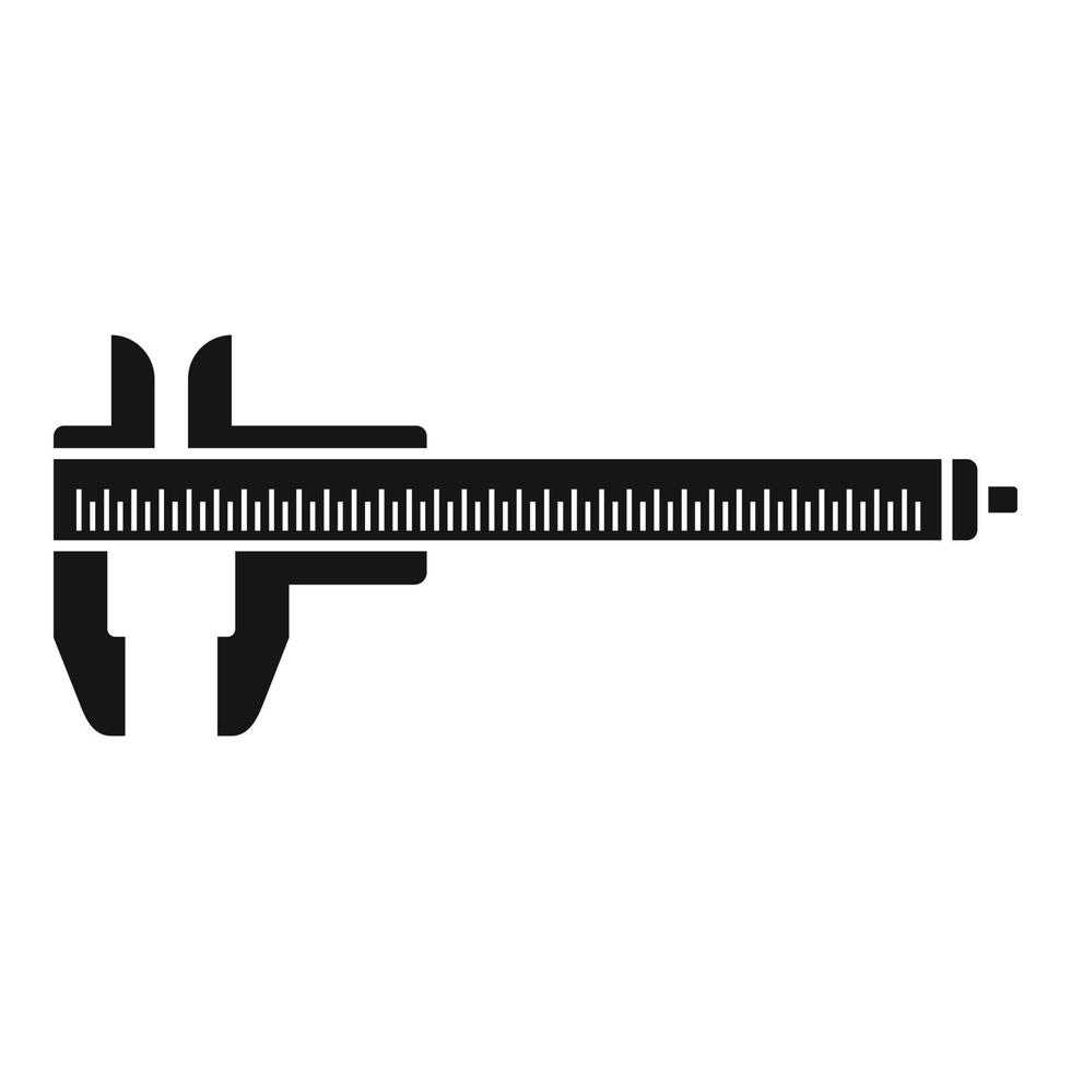 Dial caliper icon simple vector. Calliper tool vector