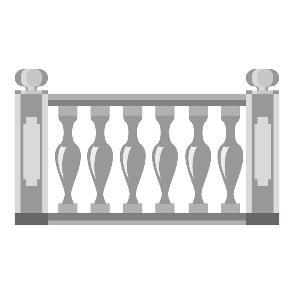 Balustrade icon, cartoon style vector