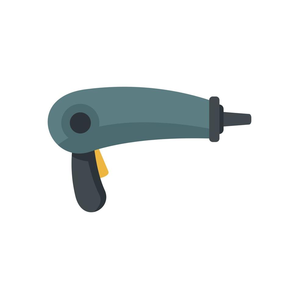 Gun steam cleaner icon flat isolated vector