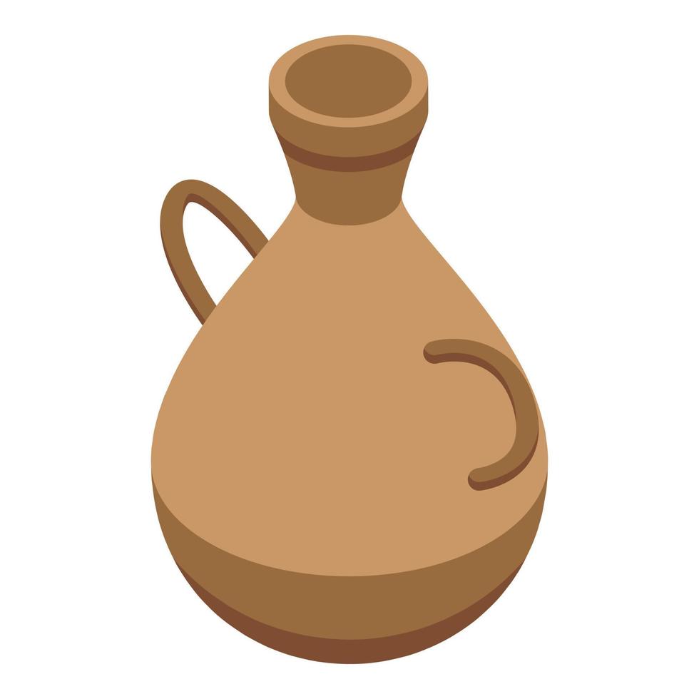 Jug icon isometric vector. Pottery class vector