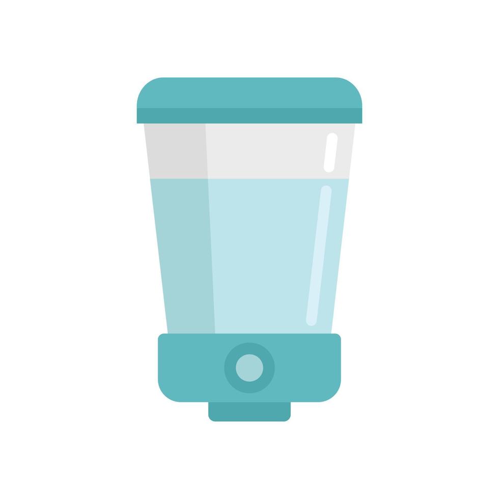 Soap wall dispenser icon flat isolated vector