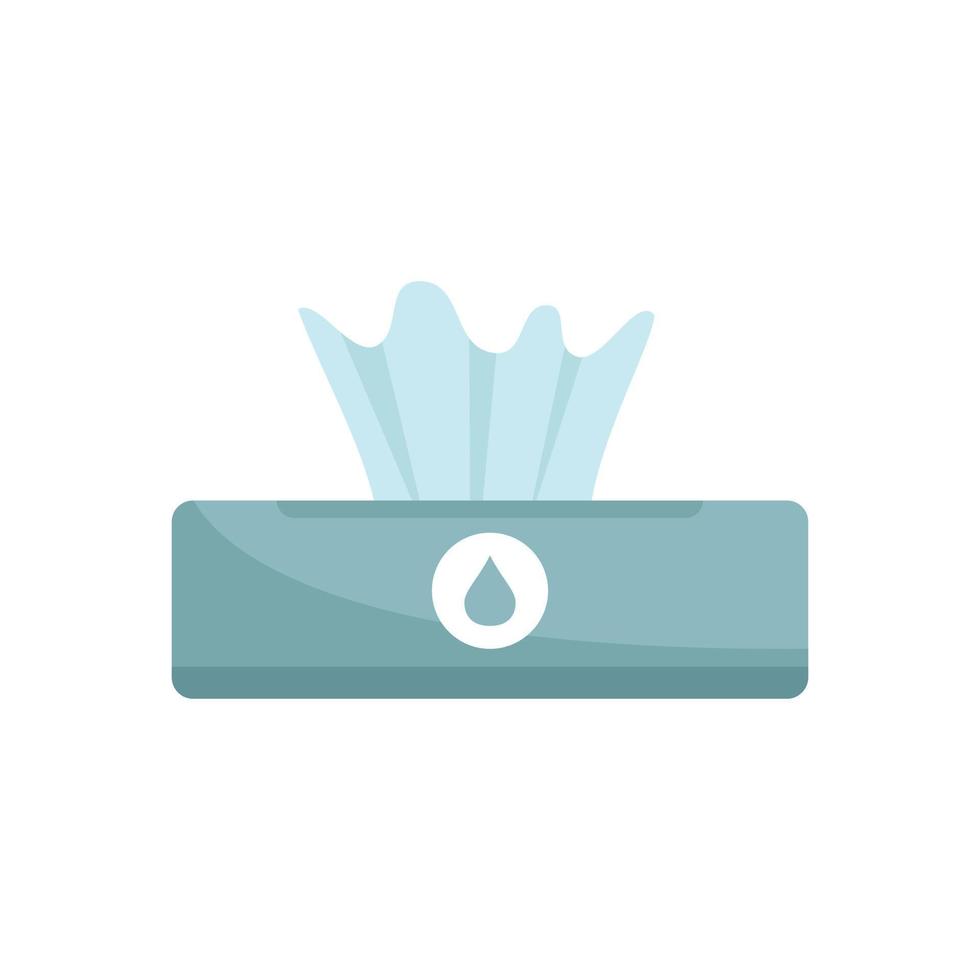 Antiseptic wet napkin icon flat isolated vector