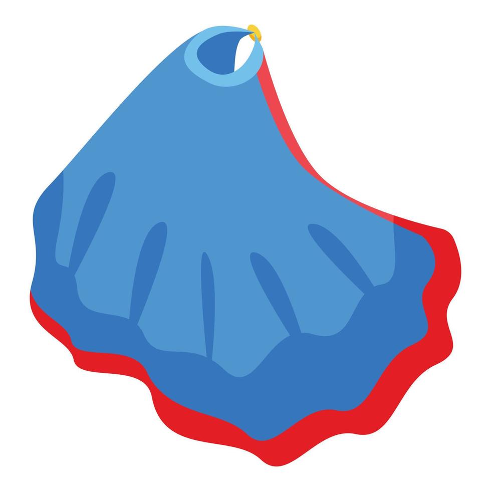 Blue cloak icon isometric vector. Robe cloth vector