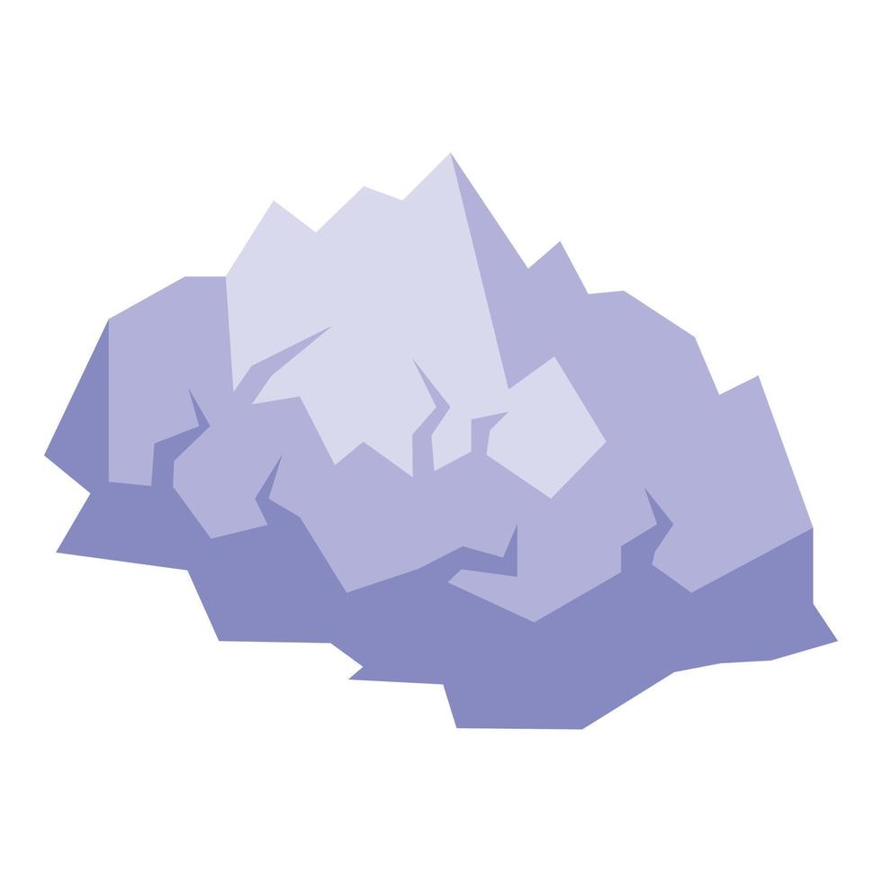 ice berg icono vector isométrico. mar glaciar