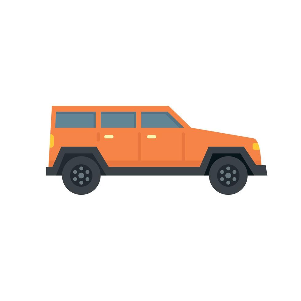 Hitchhiking car icon flat isolated vector