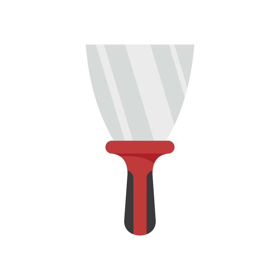 Putty knife house icon flat isolated vector