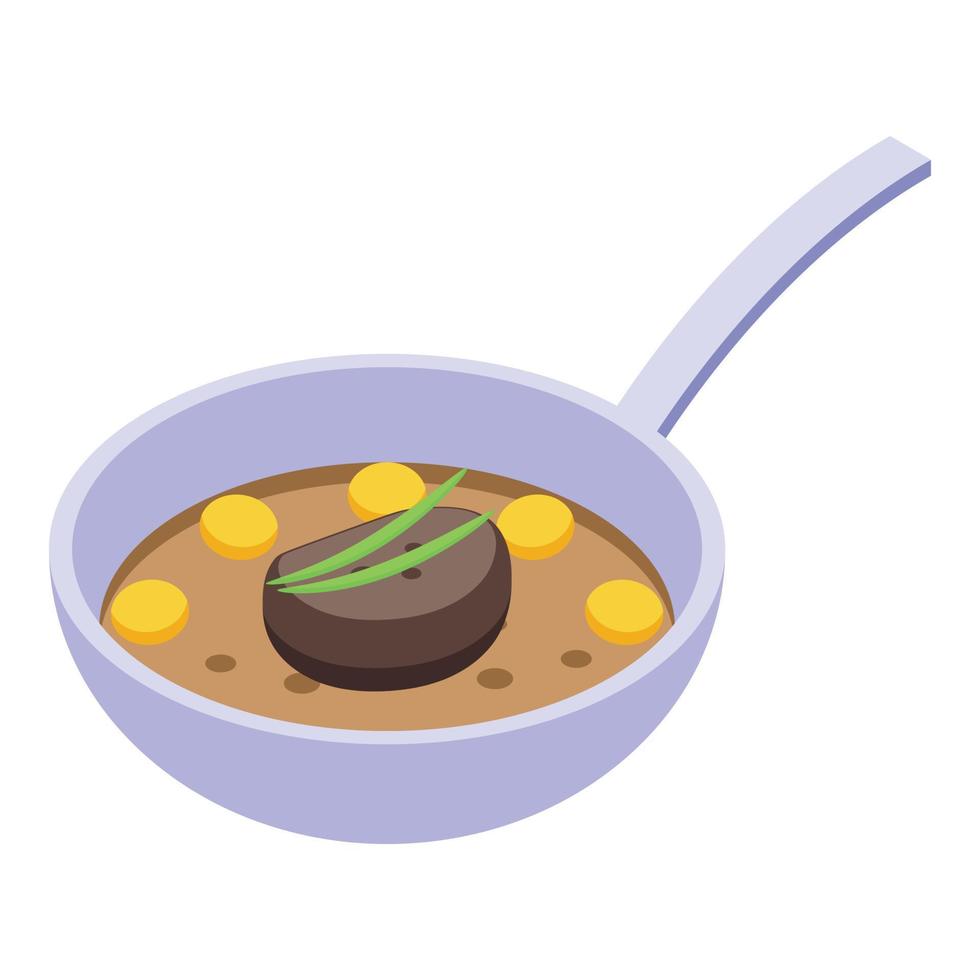 Duck food icon isometric vector. Goose cuisine vector