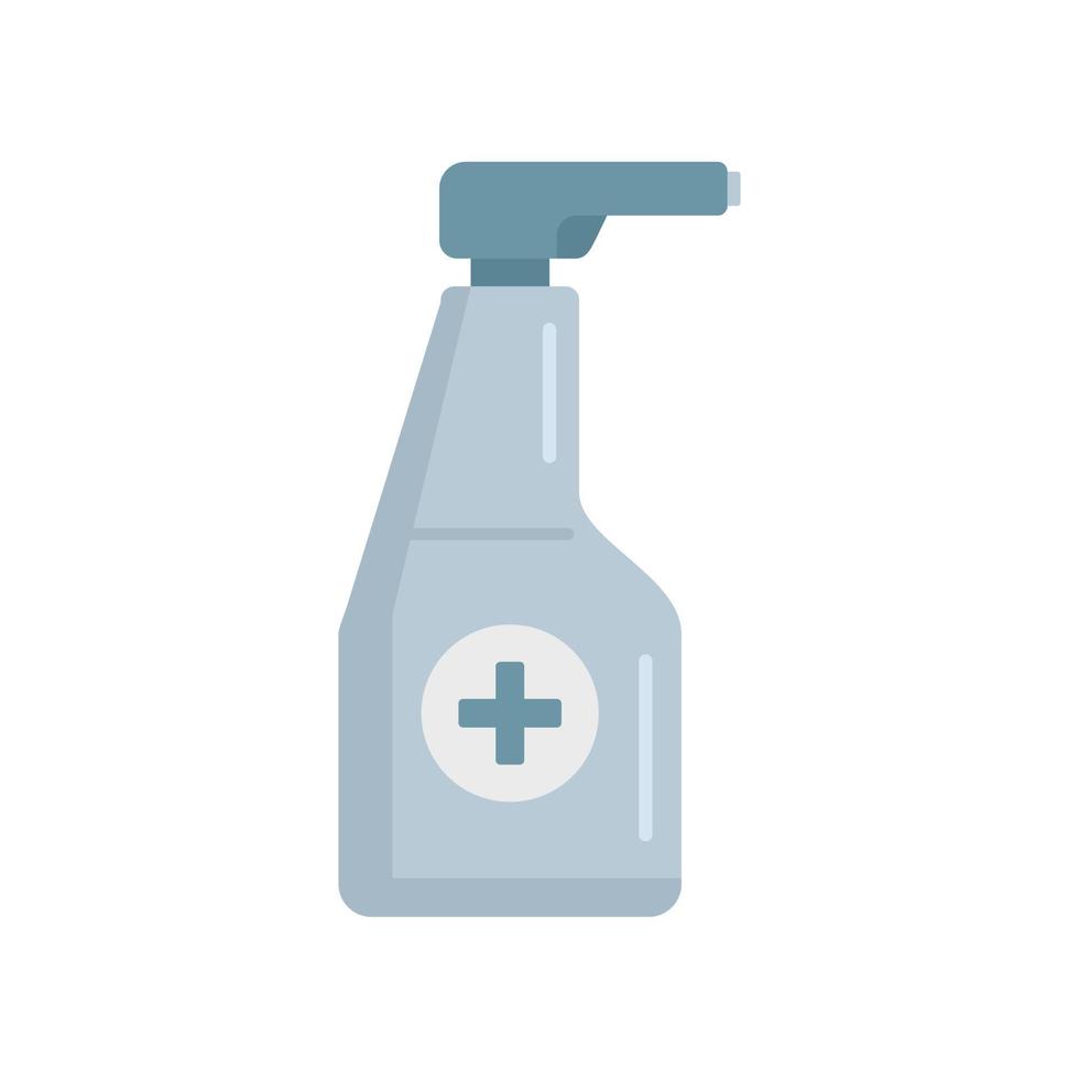 Antiseptic spray bottle icon flat isolated vector