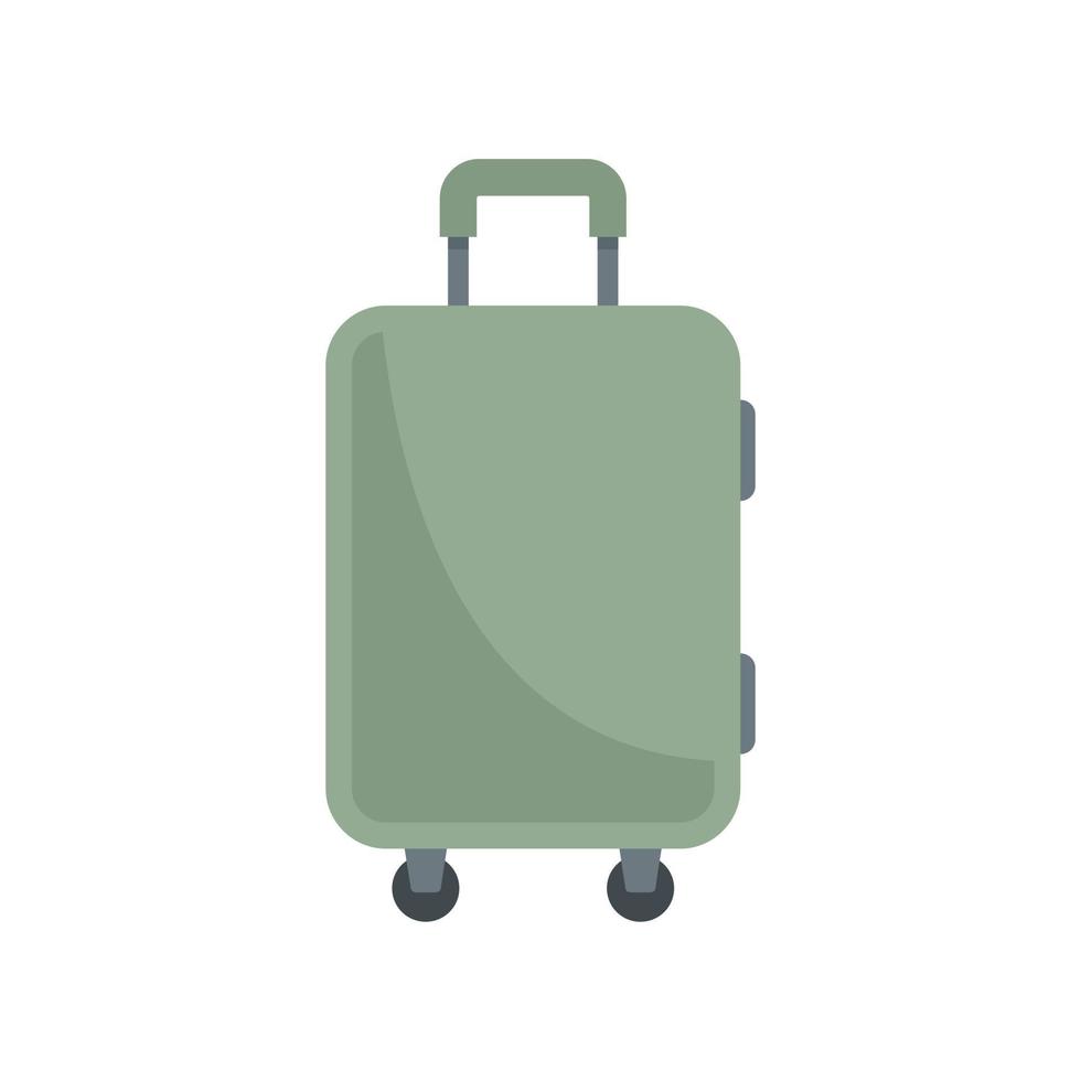 icono de bolsa de viaje de inmigrantes vector aislado plano
