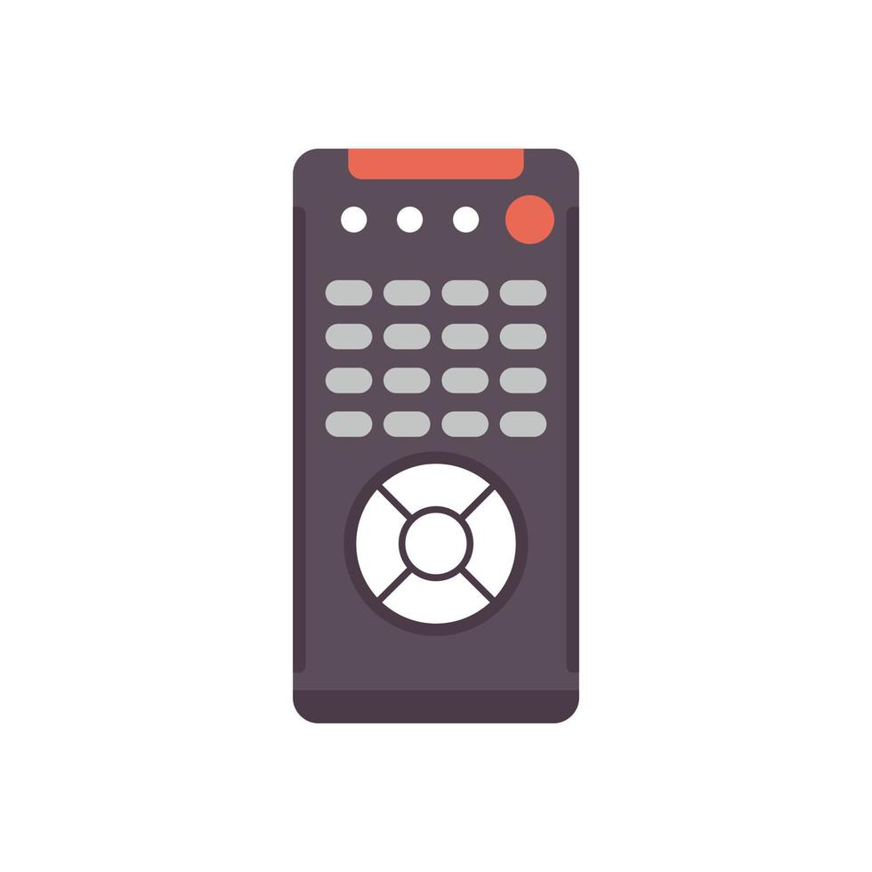 icono de control remoto de canal vector aislado plano