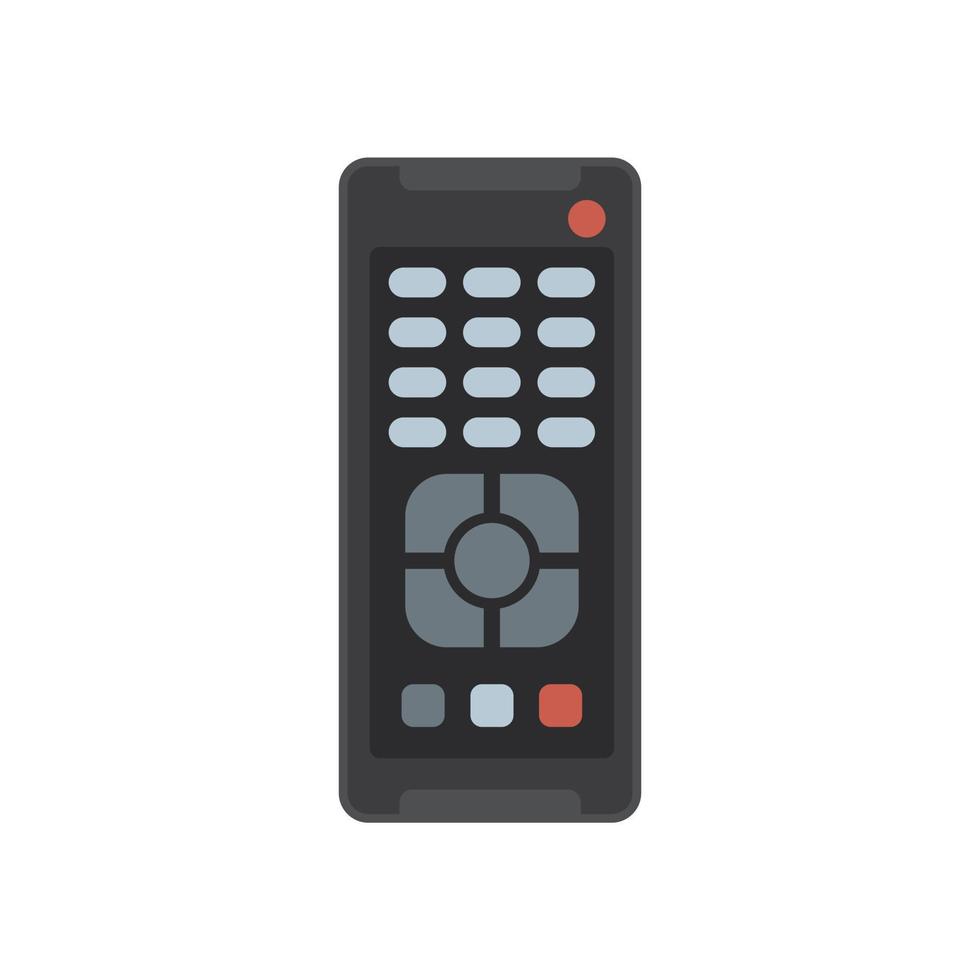 dispositivo control remoto icono plano aislado vector