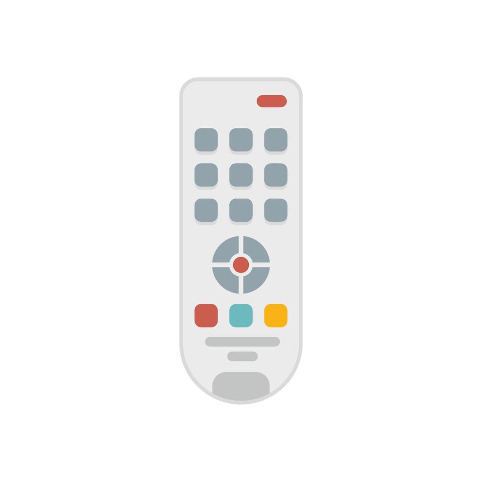 Hand remote control icon flat isolated vector