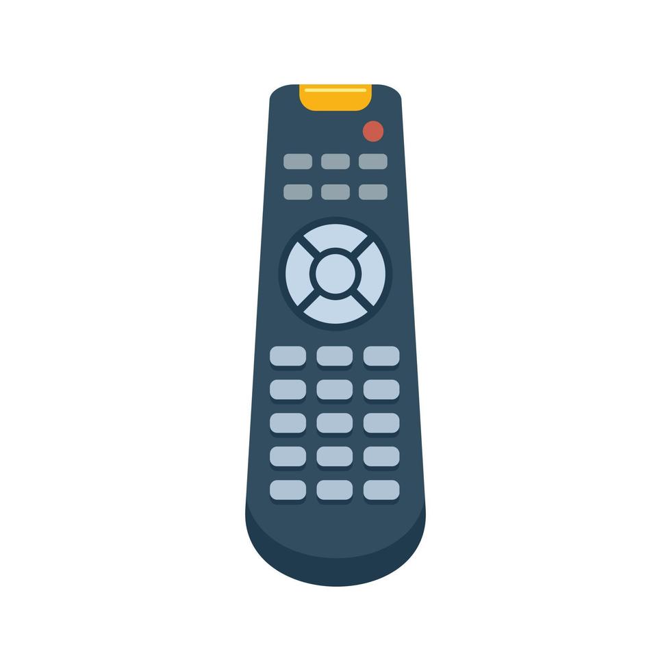 Communication remote control icon flat isolated vector