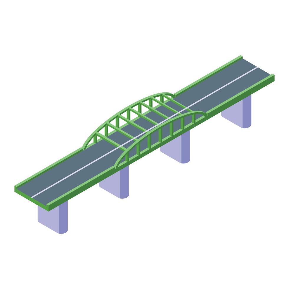 Serbia bridge icon isometric vector. Travel map vector