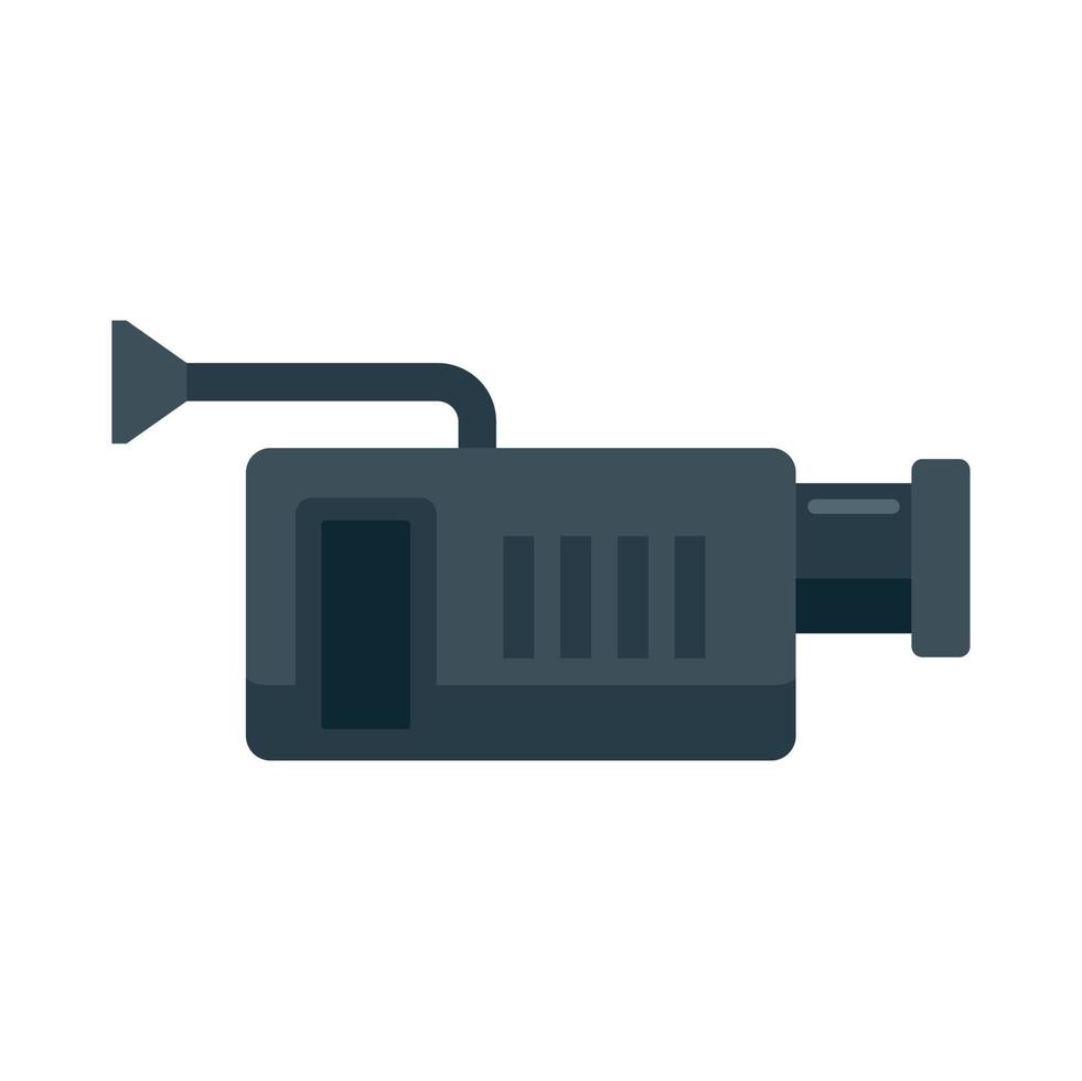 Tv video camera icon flat isolated vector