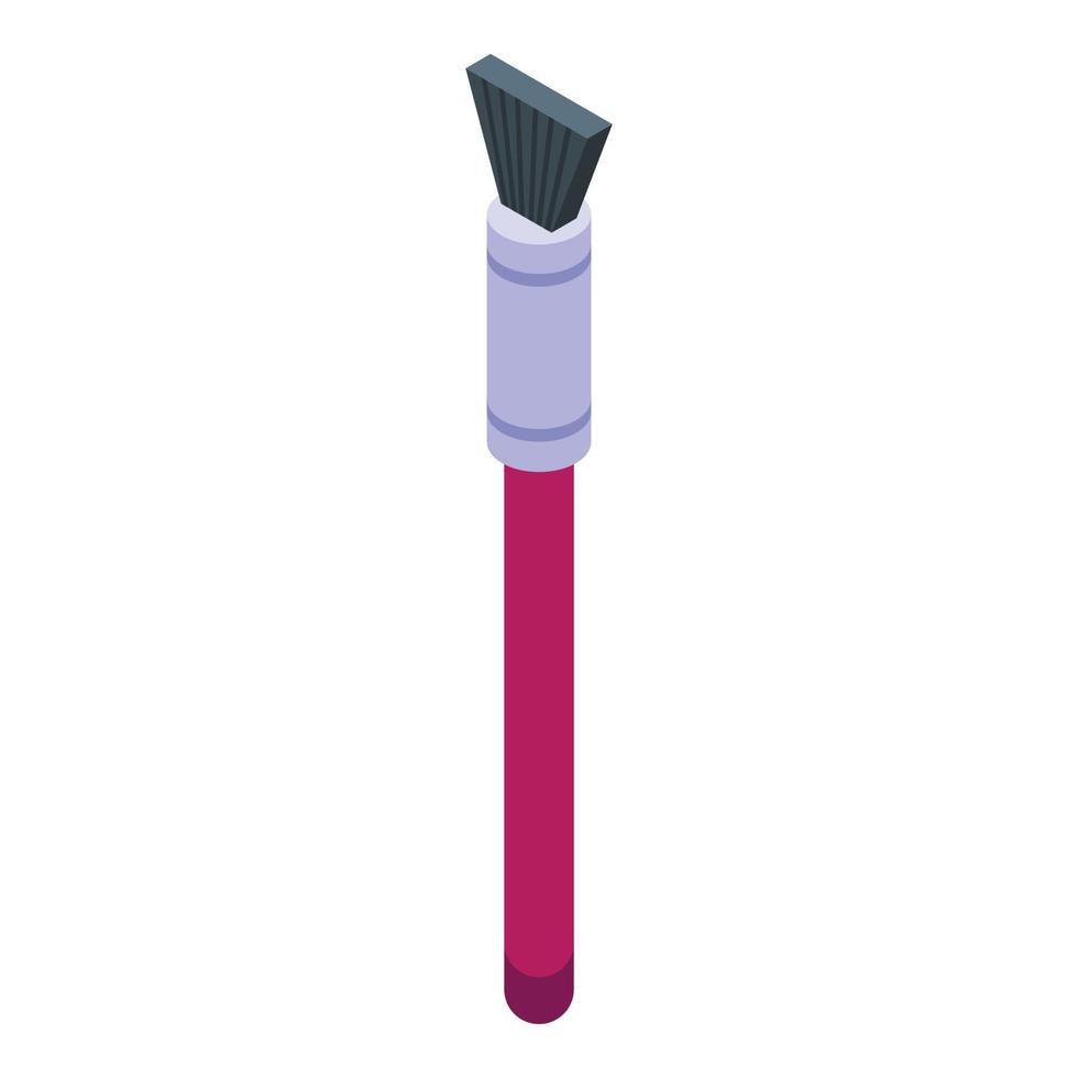 Cosmetic brush icon isometric vector. Make up vector