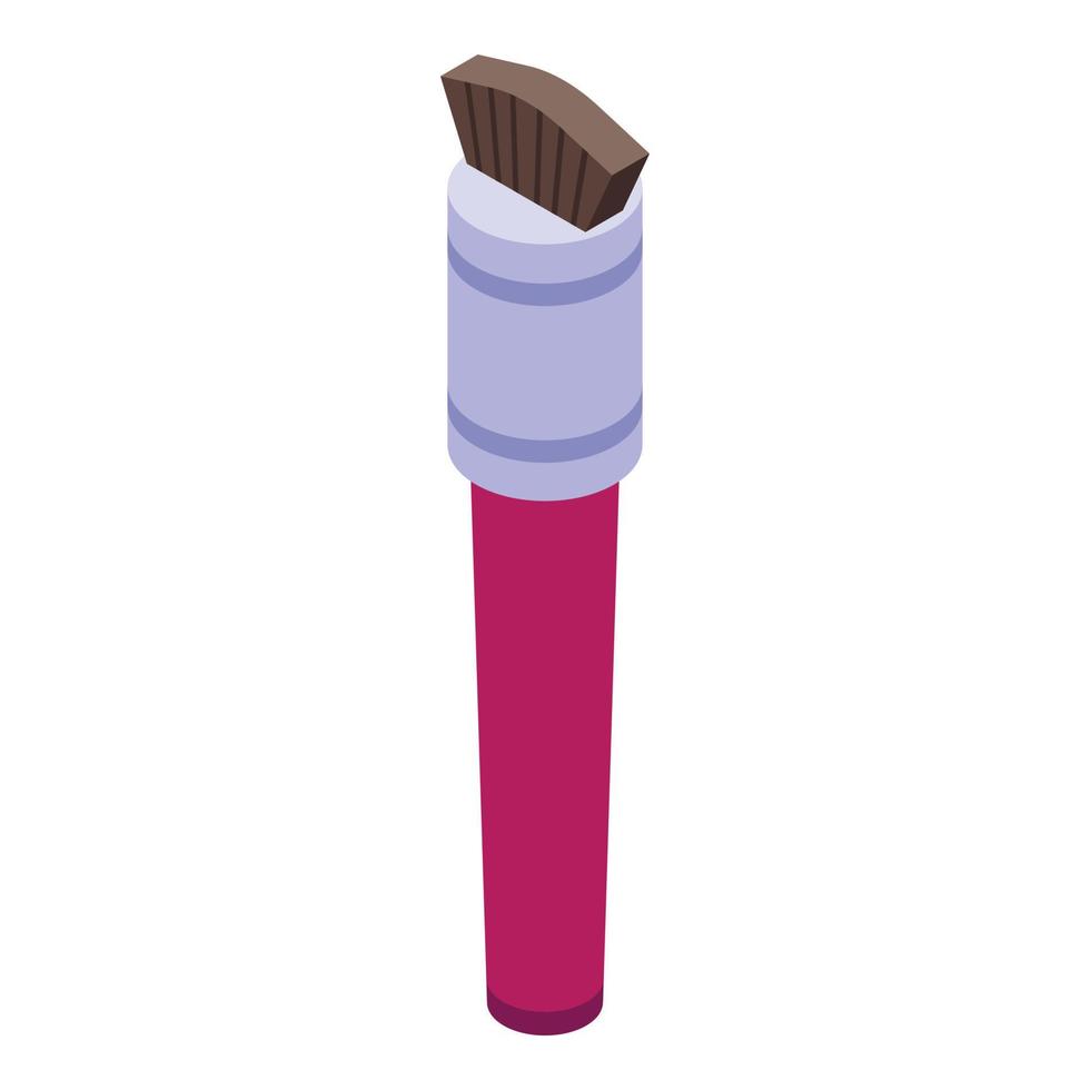 Tassel brush icon isometric vector. Make up vector