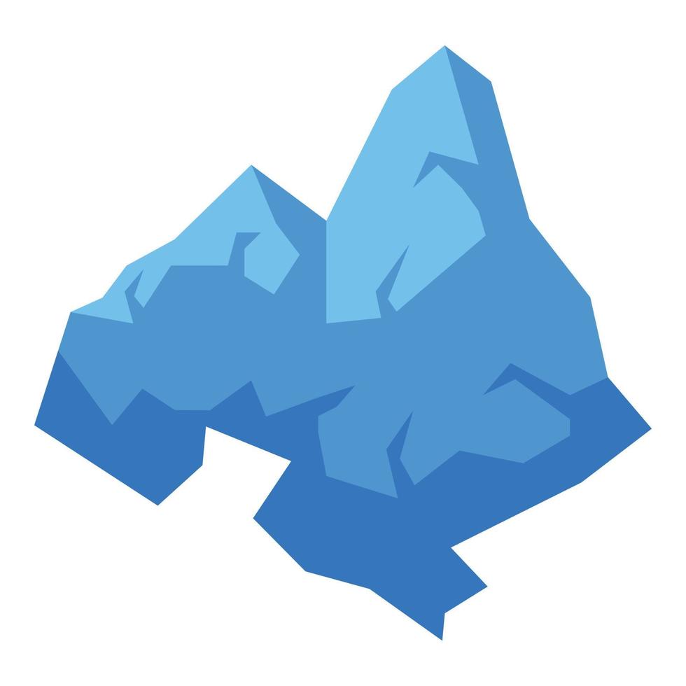 Visible iceberg icon isometric vector. Ice berg vector