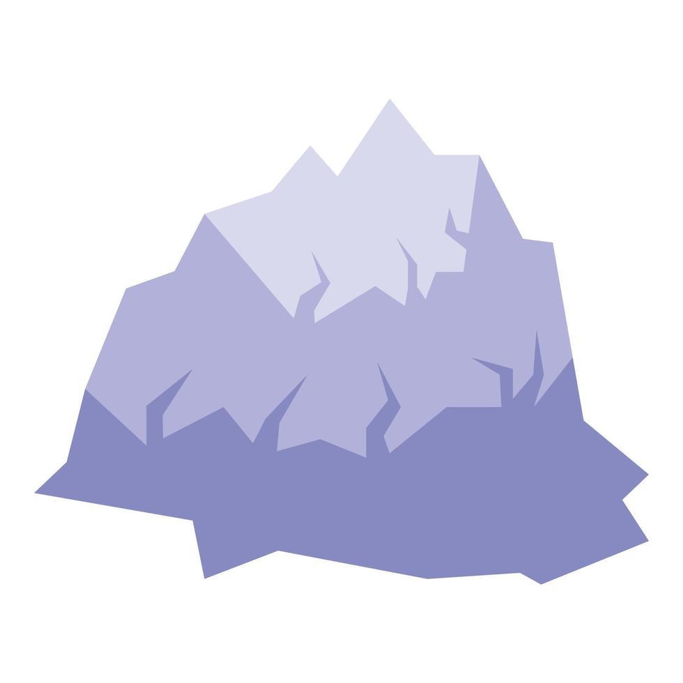 Iceberg icon isometric vector. Sea ice berg vector