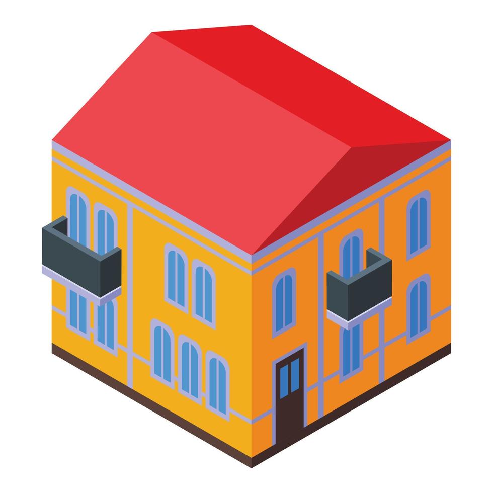 Nicaragua house icon isometric vector. Travel day vector