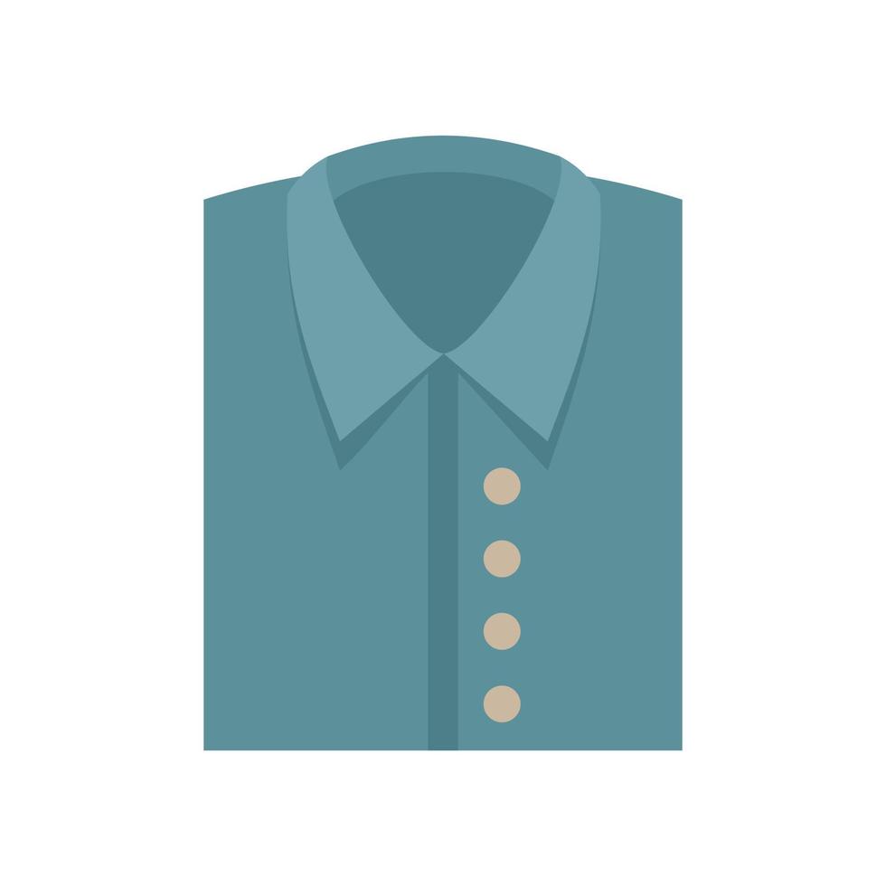 Shop male shirt icon flat isolated vector